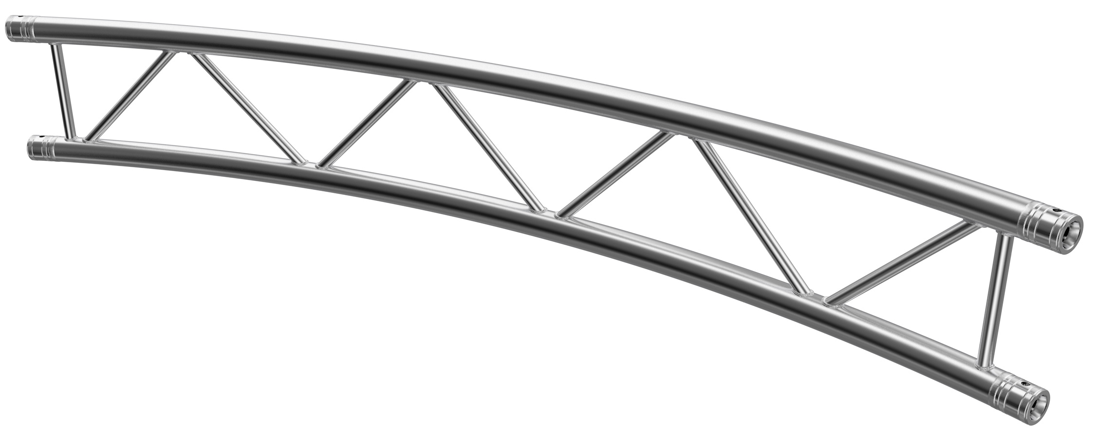 Global Truss Traverse F32 Kreisstück für Ø 5,0 m 45° V 2-Punkt Traverse vertikal aus Aluminium (GT-F32R25-45V) Bild-01