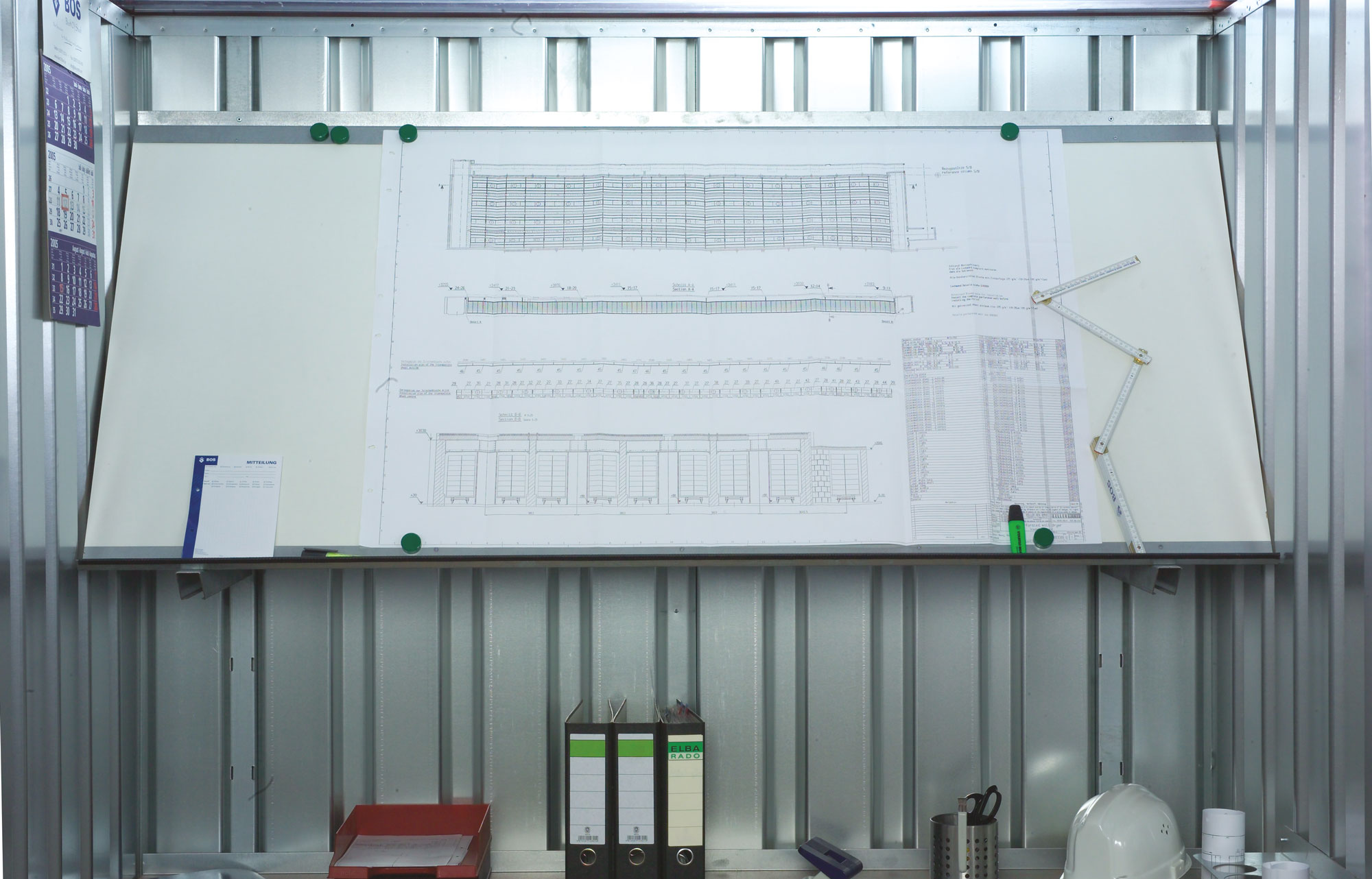 BOS BauleiterPlanHaus BPH+ Zeichnungsablage mit Regal