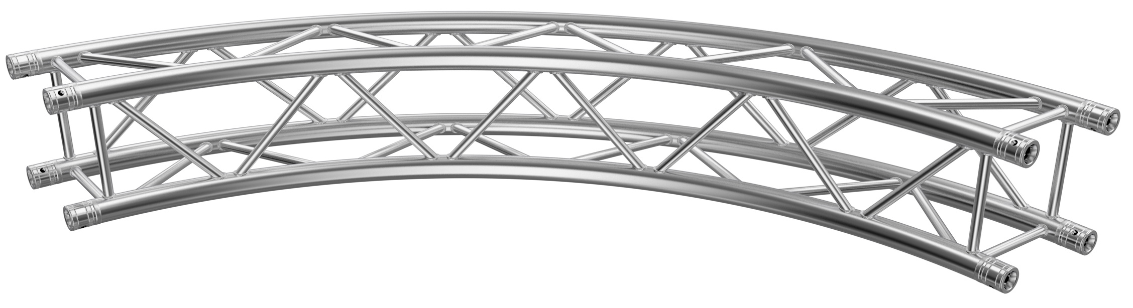 Global Truss Traverse F34 Kreisstück Ø 3,0 m 90° 4-Punkt Traverse aus Aluminium (GT-F34R15-90) Bild-01