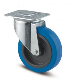 Global Truss Blue Wheel Lenkrolle - ungebremst Lenkrolle ohne Feststellung für Transportbrett - Transportrolle aus Polyamid (GT-101362) Bild-01