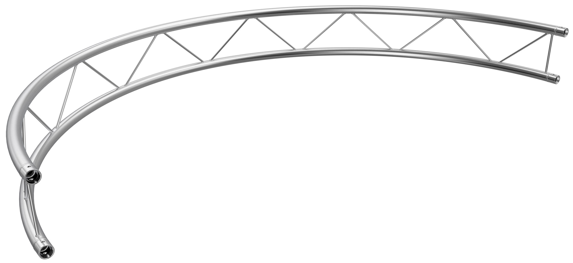 Global Truss Dekotraverse F22 Kreisstück für Ø 2,0 m 180° V Dekotraverse vertikal aus Aluminium (GT-F22R10-180V) Bild-01