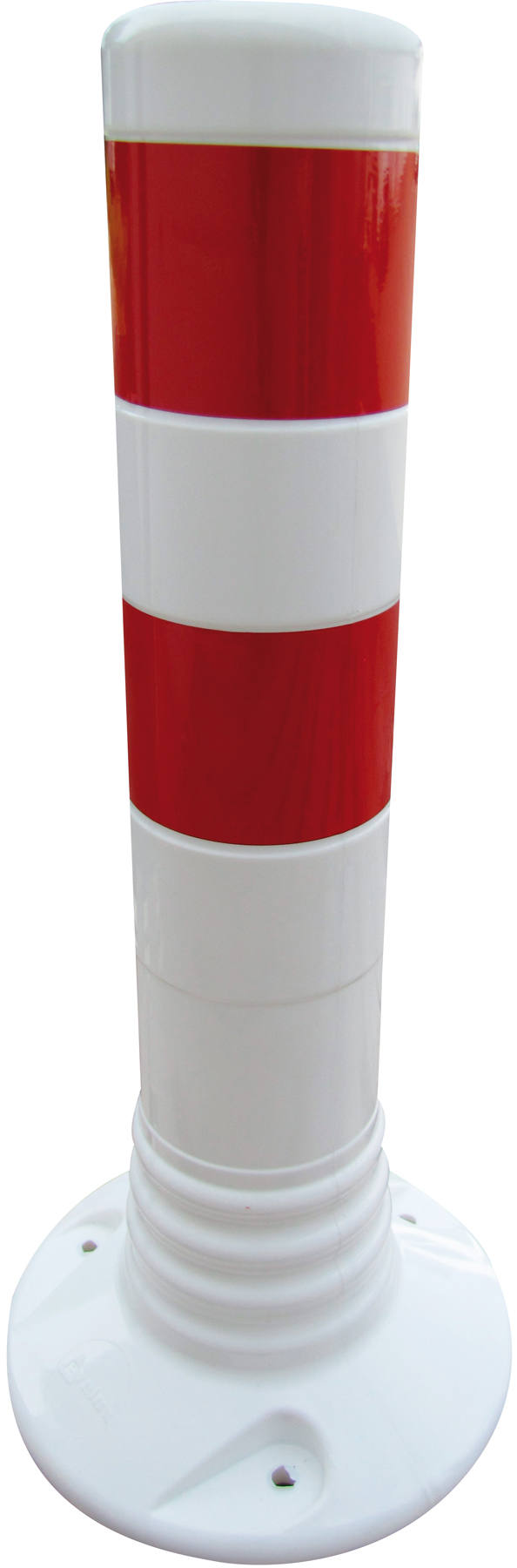 Schake Kunststoffpfosten weiß | rot - 450 mm