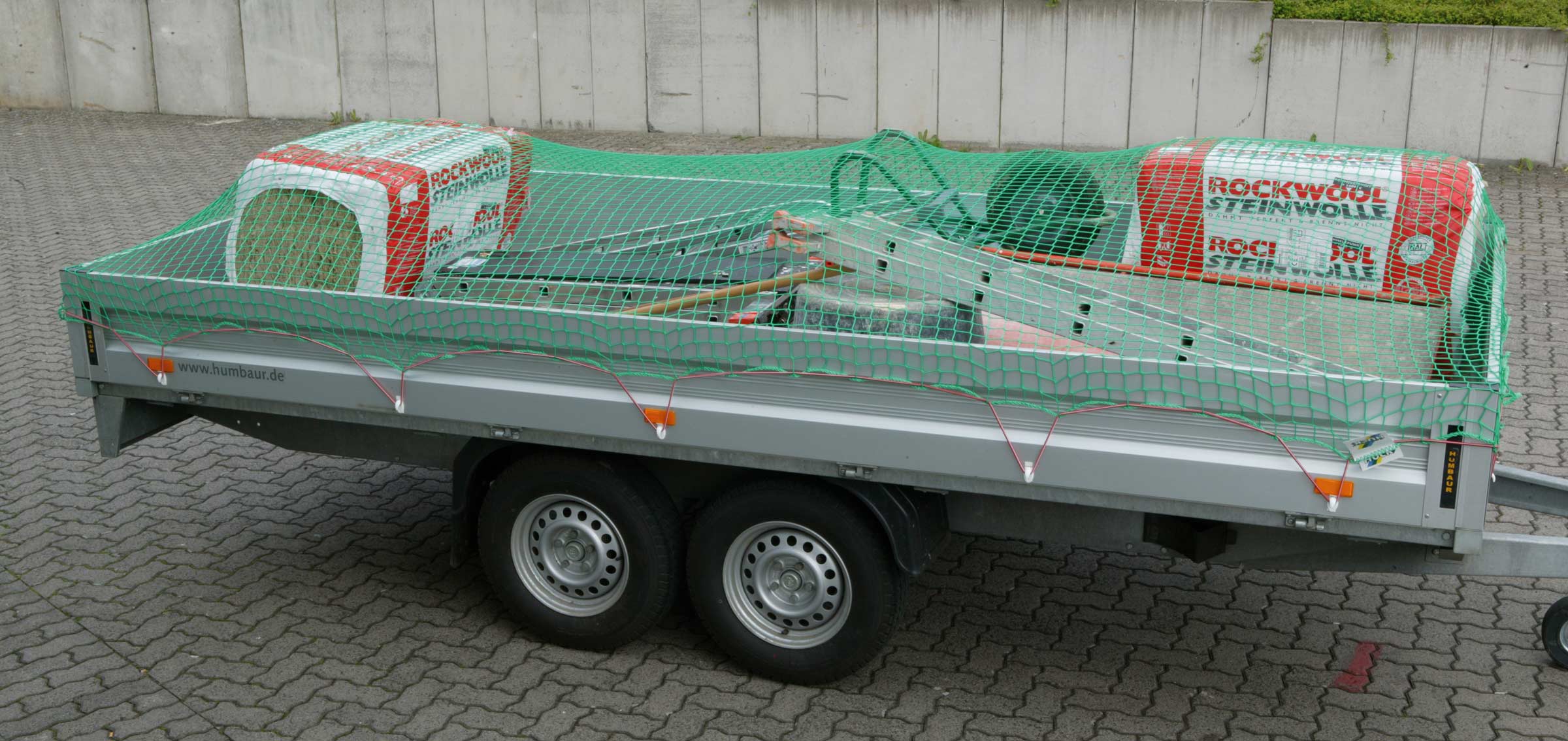 Huck Anhängernetz MW 45  Ø 3,0 mm - 2,50 x 3,50 m grün