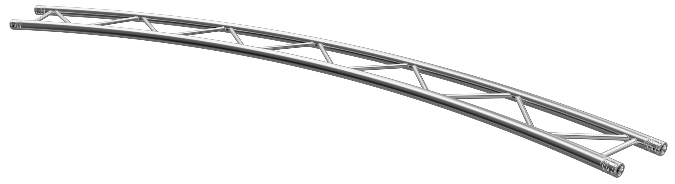 Global Truss Traverse F32 Kreisstück für Ø 8,0 m 45° H 2-Punkt Traverse horizontal aus Aluminium (GT-F32R40-45H) Bild-01