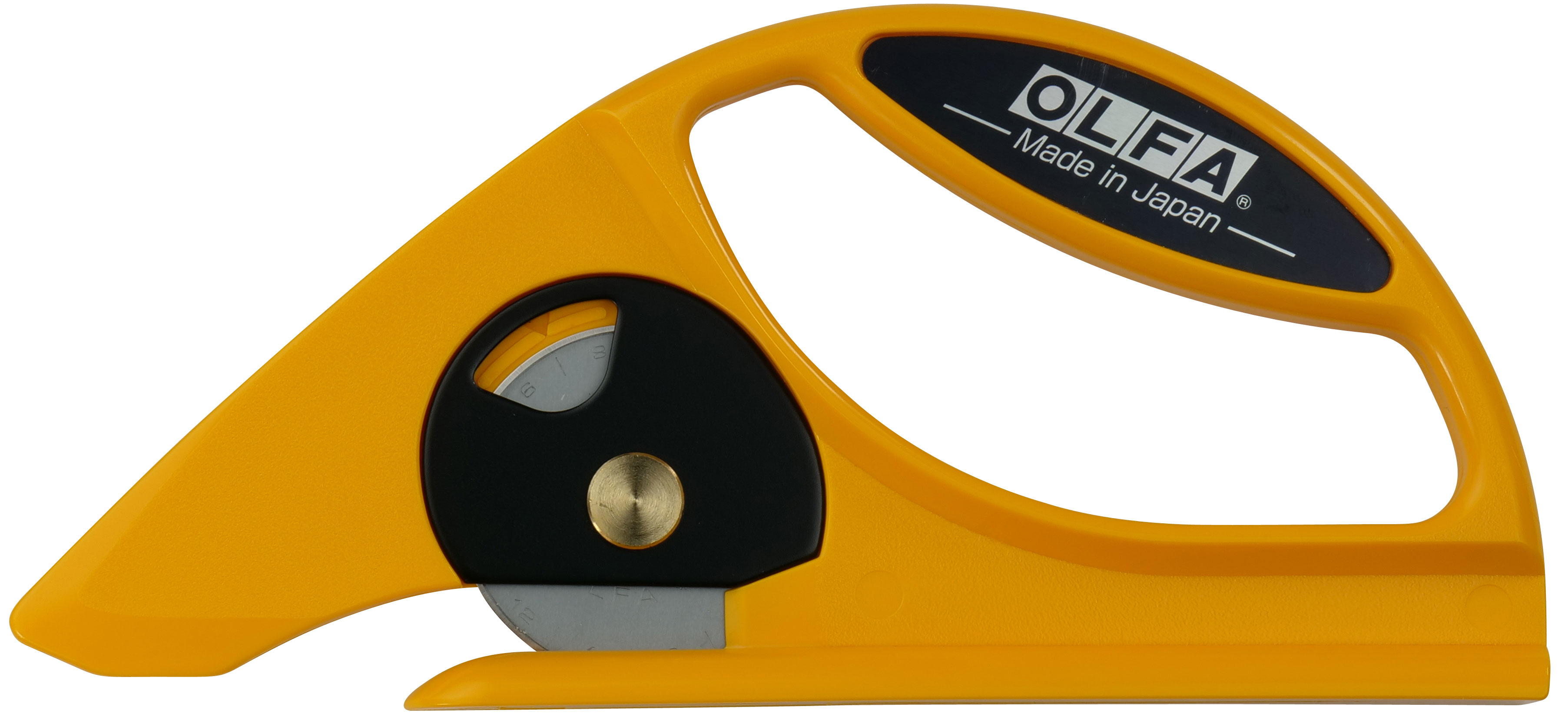 OLFA Rotationsmesser 45 C - Ø 45 mm Rollmesser Kunststoff mit langer Standzeit und Gurtklinge - Serie RB45 (FL-C0000504101) Bild-01