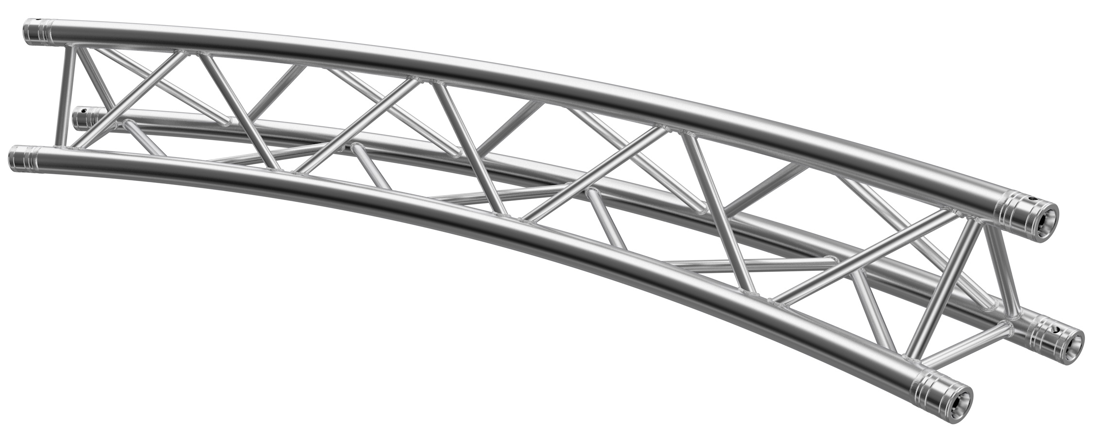 Global Truss Traverse F33 Kreisstück Ø 5,0 m 45° 3-Punkt Traverse aus Aluminium (GT-F33R25-45) Bild-01