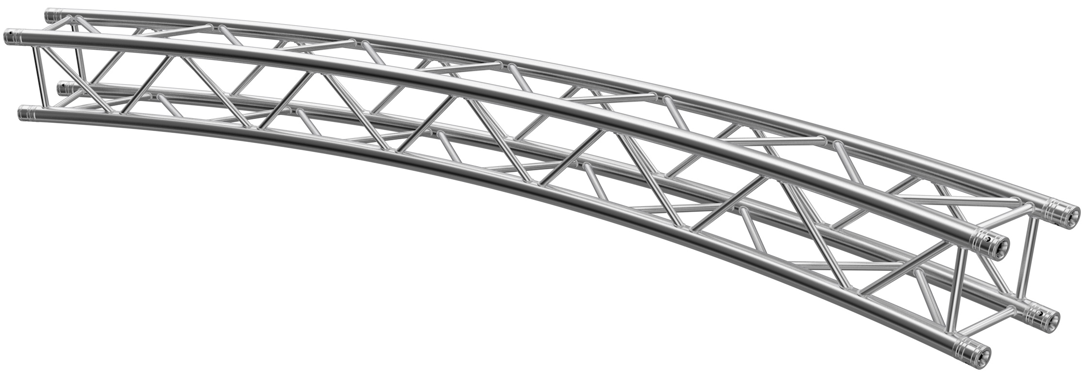 Global Truss Traverse F34 Kreisstück Ø 8,0 m 45° 4-Punkt Traverse aus Aluminium (GT-F34R40-45) Bild-01