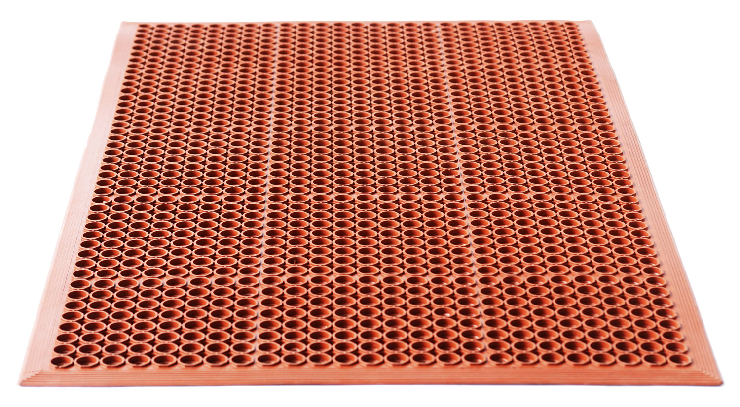 Miltex Arbeitsplatzmatte Yoga Grip Food rot - 1500 x 900 x 13 mm Arbeitsmatte Kautschuk chemikalienbeständig für den Trockenbereich | durchbrochene Oberfläche - Bodenmatte fertig konfiguriert (MT-16010) Bild-01