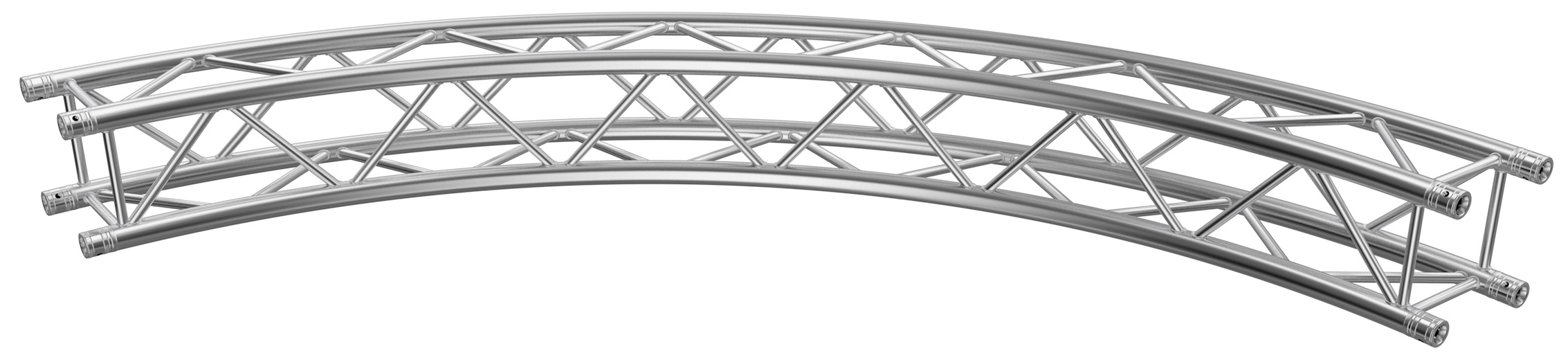 Global Truss Traverse F34 Kreisstück Ø 4,0 m 90° 4-Punkt Traverse aus Aluminium (GT-F34R20-90) Bild-01