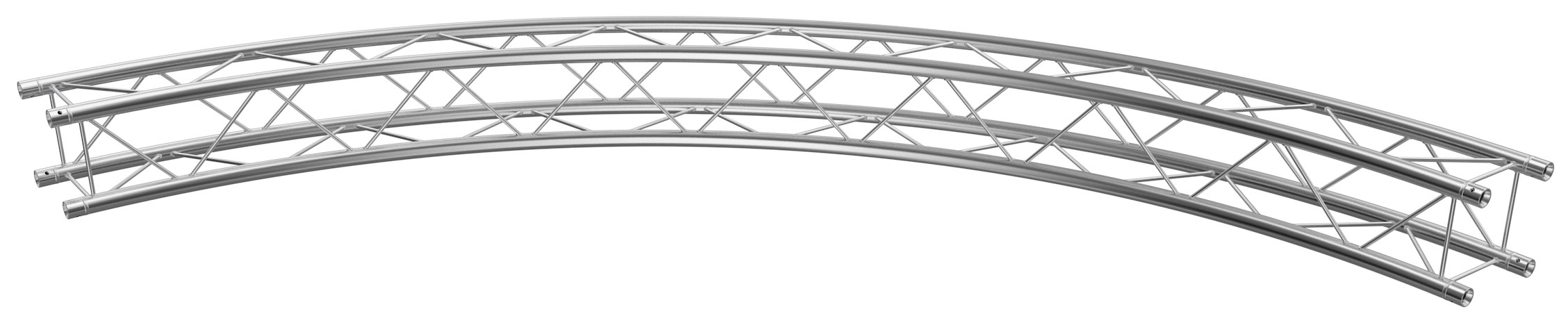 Global Truss Dekotraverse F24 Kreisstück für Ø 2,0 m 180° Dekotraverse aus Aluminium (GT-F24R10-180) Bild-01