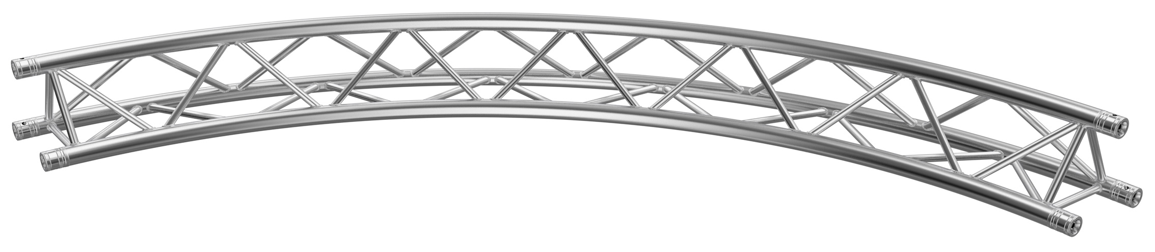 Global Truss Traverse F33 Kreisstück Ø 4,0 m 90° 3-Punkt Traverse aus Aluminium (GT-F33R20-90) Bild-01