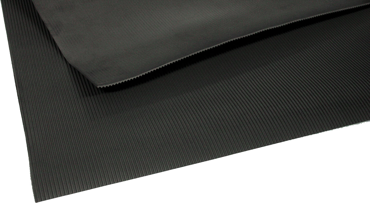 Miltex Arbeitsplatzmatte Yoga Line Oil schwarz - 1000 mm Breite je lfm Arbeitsmatte PVC chemikalienbeständig für den Trockenbereich | geschossene geriefte Oberfläche - Bodenmatte je lfm bis max. 25,00 m Länge (MT-15622) Bild-01